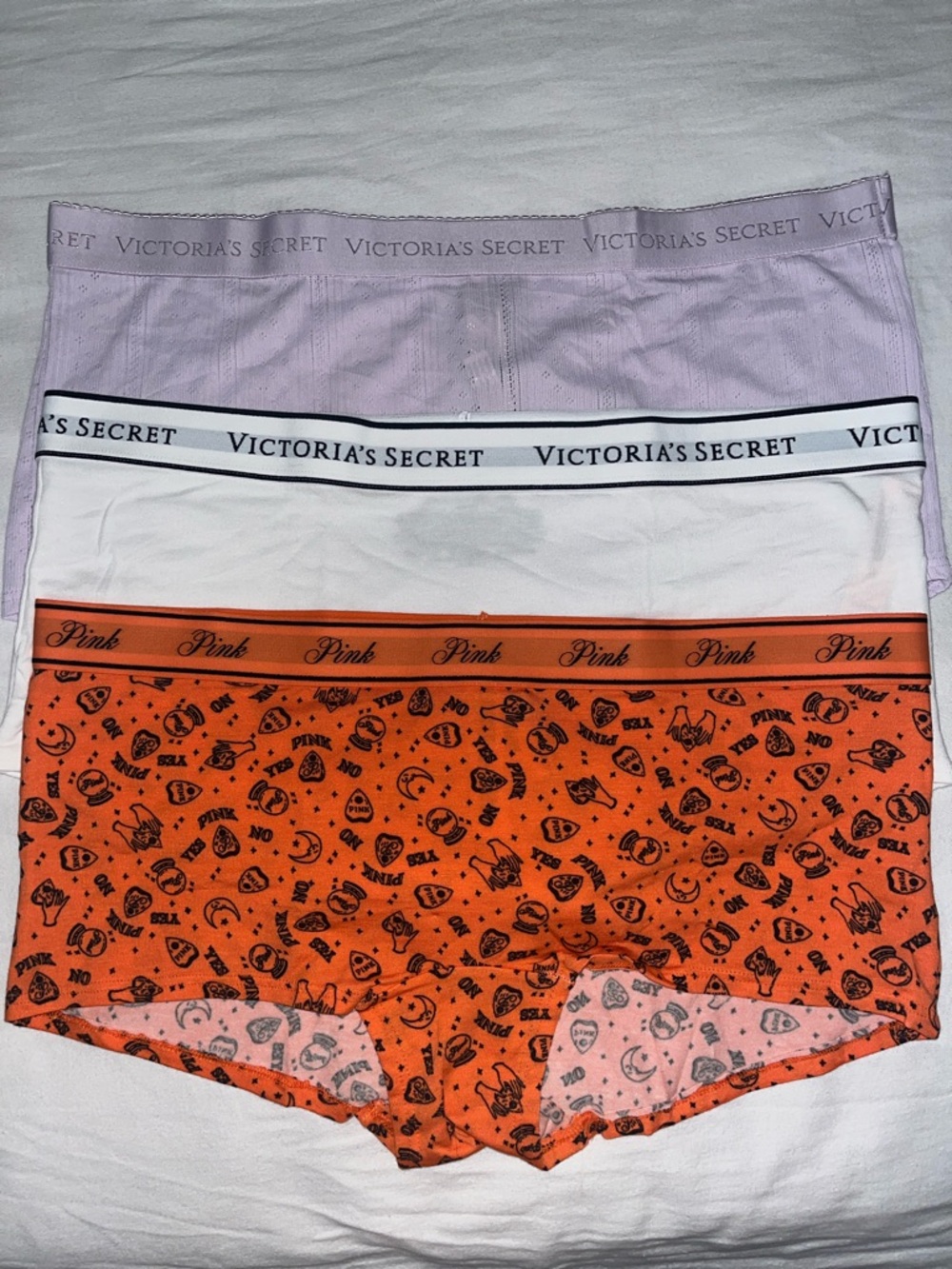 Victoria's Secret Boyshorts / Shortie Panty - Set of 3 - Bundle of 3